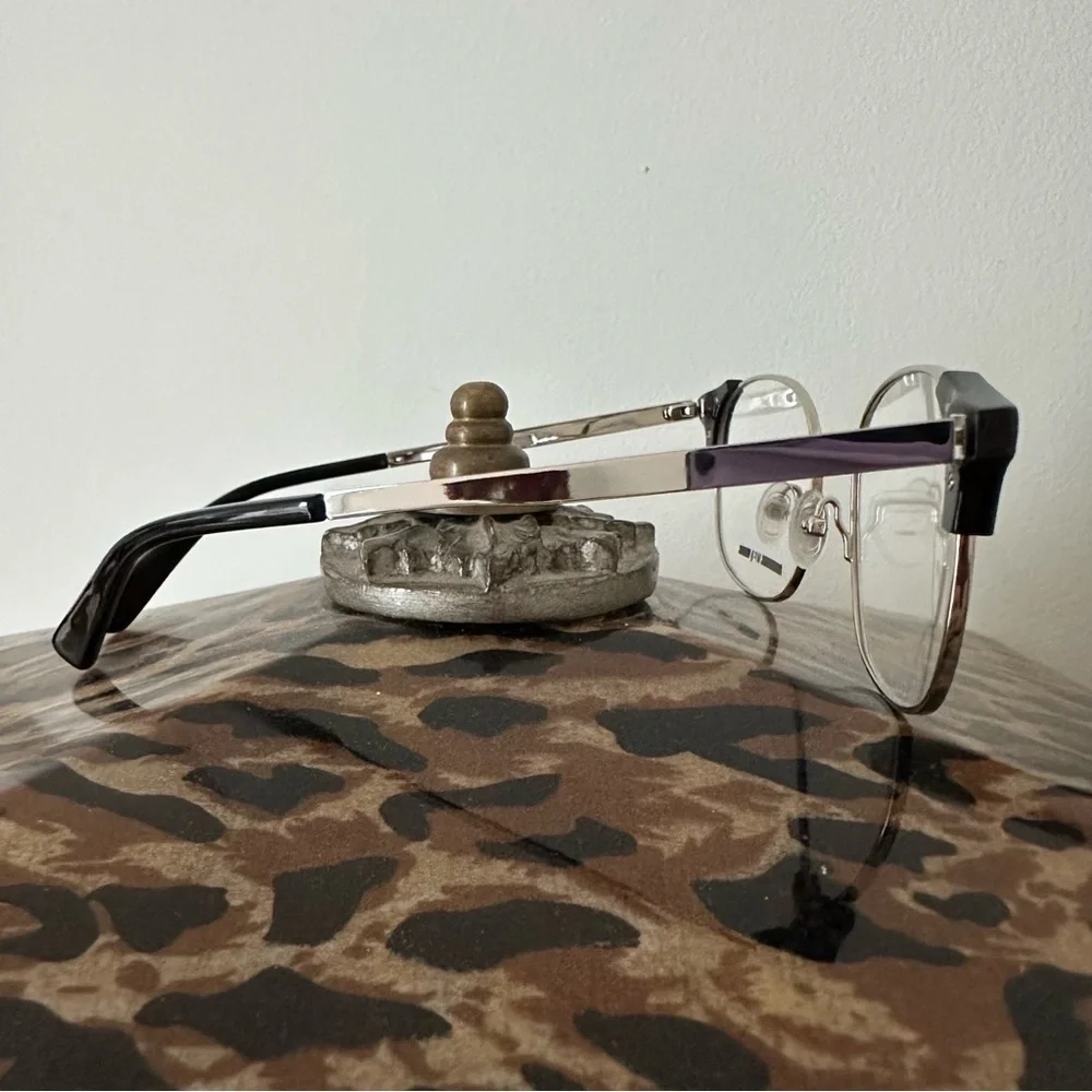 MCQ ALEXANDER MCQUEEN MQO1590 003 SILVER EYEGLASSES 51-20 145 NWOT Unisex